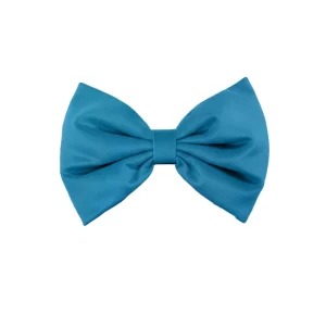 Fiocco in velluto azzurro senza coda