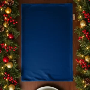 Tovaglietta in velluto blu