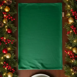 Tovaglietta in velluto verde