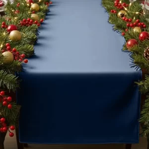 Runner in velluto blu