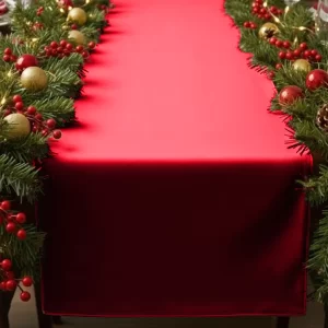 Runner in velluto rosso