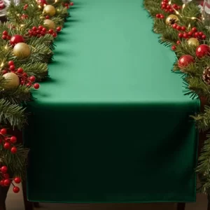 Runner in velluto verde